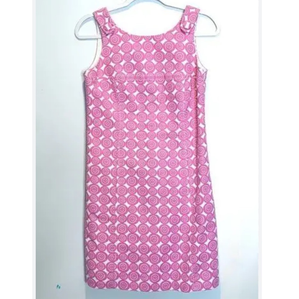 Lilly Pulitzer Pink and White Sleeveless Dress